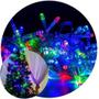 Imagem de Pisca Pisca Cordão De 100 LEDs Colorido 10 Metros 110v/220v Decoração Festa Enfeite Para Natal Luz Forte Fio Verde Quarto Sala
