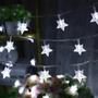 Imagem de Pisca Pisca Cordão Lâmpadas 20 Leds Estrela Enfeite de Natal