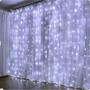 Imagem de Pisca Pisca CORTINA 900 Lâmpadas Branco LED Pisca-Pisca Fixo Natal Decoração Natalina Sala Iluminação Casamento