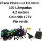 Imagem de Pisca Pisca Luz De Natal 100 Lâmpadas 4,2M Colorido 127V
