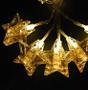 Imagem de Pisca Pisca Pregador Estrela 10L 2AA 2m Decoração Iluminação de Natal