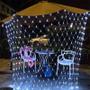 Imagem de Pisca pisca Rede luz fria com fio branco 120 LEDs 4 metros