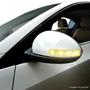 Imagem de Pisca Seta Retrovisor Com 4 LEDs 12V Slim Seta Universal Luz Amarela e Branca Autopoli