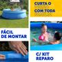 Imagem de Piscina 1000 Litros Inflável Redonda - Sun Way c/ Kit Reparo - Fácil instalação para toda a família