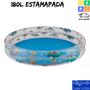 Imagem de Piscina Banheira Inflável 180 Litros Estampada 1,20m x 20cm Mor