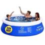 Imagem de Piscina Banheira Inflável 2490 Litros Redonda 2.4m x 63cm 2490L Azul Sun Way