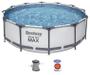 Imagem de Piscina Bestway 11355 Litros Cinza Steel Pro Max com Bomba Filtro 220v