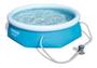 Imagem de Piscina Bestway 2100 Litros Inflável 244 cm x 66 cm Bomba Filtro 127v 57267