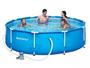 Imagem de Piscina Bestway 4678 Litros Estrutural com Bomba Filtro 110v CAPA e FORRO