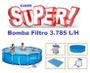 Imagem de Piscina Bestway 4678 Litros Standard com Bomba Filtro 3785 LH 110v Capa Forro e Kit de Limpeza