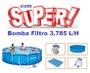 Imagem de Piscina Bestway 4678 Litros Standard com Bomba Filtro 3785 LH 220v Capa Forro e Kit de Limpeza