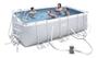 Imagem de Piscina Bestway 8124 Litros Retangular com Escada e Bomba Filtro 110v 56458