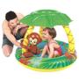 Imagem de Piscina circular inflável infantil com cobertura macaquinho 53l