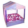 Imagem de Piscina de Bolinhas Infantil Rosa e Lilás 1 x 1 m com Tatame com 500 Bolinhas