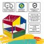 Imagem de Piscina de Bolinhas Quadrada 1,00m Infantil Premium + 500 Bolinhas Coloridas