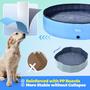 Imagem de Piscina dobrável de plástico rígido BELLOCHIDDO para cães/crianças 32x20cm