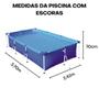 Imagem de Piscina Estruturada Retangular Premium 3700L 3,70m x 2,42m 001023 Mor