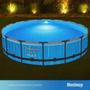 Imagem de Piscina Estrutural 14.970L com LED + Escada + Filtro + Capa Bestway