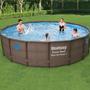 Imagem de Piscina Estrutural 19480 Litros Rattan Capa Escada Filtro 110V/220V Bestway