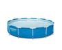 Imagem de Piscina Estrutural 6.473L + Filtro + Capa + Kit Reparo - Bestway