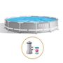 Imagem de Piscina Estrutural 6.503L Prism Bomba Filtrante 220V Intex