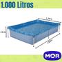 Imagem de Piscina Infantil 1000 Litros Estrutural Retangular Azul -Mor