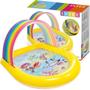 Imagem de Piscina Infantil Inflavel C/ Cobertura Arco Iris Jatos Banho