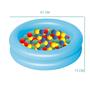 Imagem de Piscina Infantil Para Criança Bebe 28 litros + 50 Bolinhas coloridas
