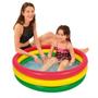 Imagem de Piscina Infantil Redonda Inflável Para Bebe Piscininha Praia 95 Litros 100cmx22 cm 