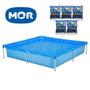 Imagem de Piscina Infantil Retangular Reforçada 1500 Litros Com 5 Pastilhas Cloro 200g