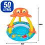 Imagem de Piscina Infável Infantil 50L C/Proteção Ao Sol Praia Verão