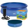 Imagem de Piscina Inflável 2.400 Litros Circular 240cm PVC com Bomba Capa Azul Mor