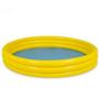 Imagem de Piscina Inflável 3 Anéis de Plástico Amarelo 118 Litros 