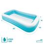 Imagem de Piscina Inflável Familiar Azul 1050L (3,05x1,83m) Intex 58487