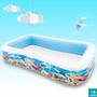 Imagem de Piscina inflável familiar intex 1.050l recife + bomba manual