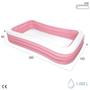 Imagem de Piscina inflável familiar intex 1050 retangular bomba manual