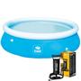 Piscina Inflável Gigante Redonda 3700L Reforçada C/ Bomba Ar - Bel Imagem de Piscina Inflável Gigante Redonda 3700L Reforçada C/ Bomba Ar