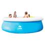 Piscina Inflável Gigante Redonda 3700L Reforçada C/ Bomba Ar - Bel Imagem de Piscina Inflável Gigante Redonda 3700L Reforçada C/ Bomba Ar