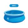 Imagem de Piscina Inflável Infantil 500 Litros PVC 1,50 m x 38 cm Cor Azul Com Kit Reparo BEL - 50000