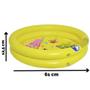 Imagem de Piscina Inflável Peixinhos 21 Litros Amarelo DM Toys DMS5435