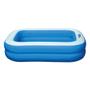 Imagem de Piscina Inflável Retangular Azul 100 Litros 120 cm Com Bomba VG+