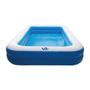 Imagem de Piscina Inflável Retangular Azul 100 Litros 120 cm Com Bomba VG+