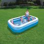 Imagem de Piscina Inflável Retangular Bestway 778l Material Resistente - Azul