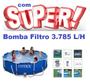 Imagem de Piscina Intex 4485 Litros Standard com Bomba Filtro 3785 LH 110v Capa Forro Kit de Limpeza e Escada