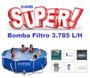 Imagem de Piscina Intex 4485 Litros Standard com Bomba Filtro 3785 LH 220v Capa e Forro