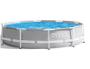 Imagem de Piscina Intex 5000 litros estrutural PRISM Cinza com Bomba Filtro 220v Capa Forro e KIT DE LIMPEZA