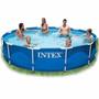 Imagem de Piscina Intex 6503 Litros STD com Capa Forro Kit De Limpeza SBF