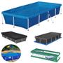Imagem de Piscina Mor Retangular Ferro 3000 Litros com Capa e Forro Kit
