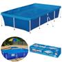 Imagem de Piscina Mor Retangular Ferro 3000 Litros com Capa e Forro Kit