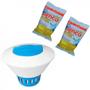 Imagem de Piscina Retangular 6200l + Capa + Flutuador + Cloro + Peneira Kit